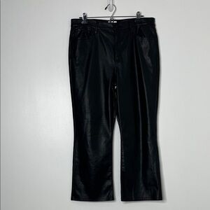 PISTOLA Black Faux Leather Pants Sz 32 LIKE NEW